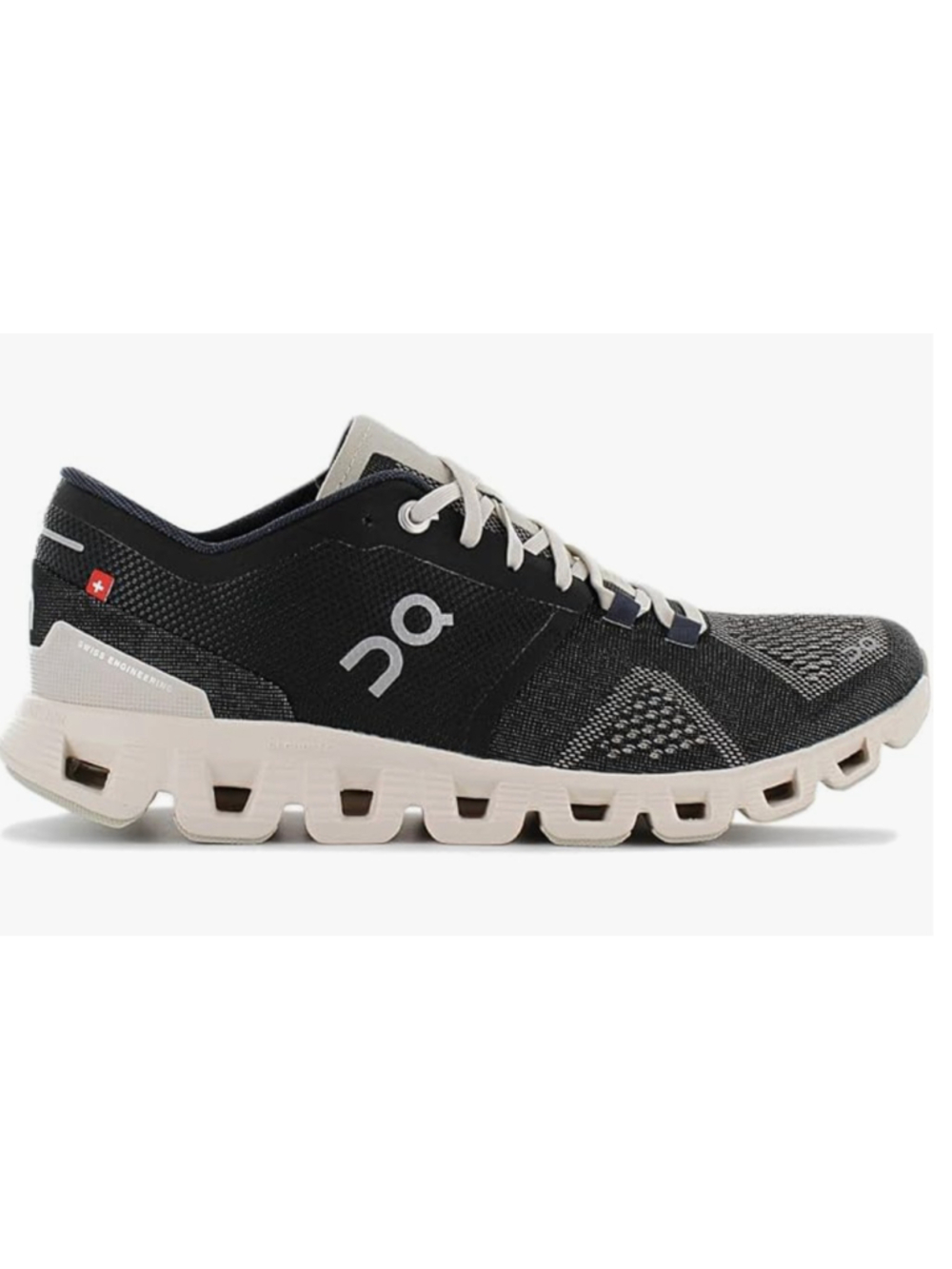 ON Cloud Cloud X Black/Pearl Women’s Size W7.5 Athletic Running Sneakers Shoes.